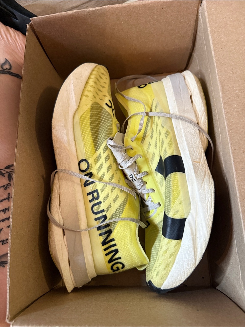 OnCloud CloudBoom Strike Women’s Running Shoes - Yellow - Picture 16 of 16
